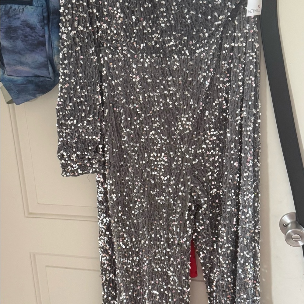 Silver Sequin Jumpsuit